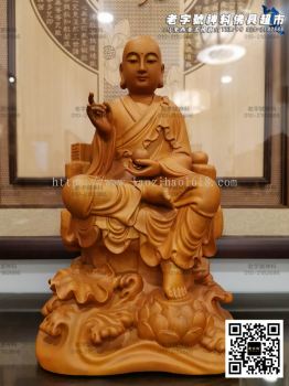 16寸 锦雕二度水景地藏王（艺品）