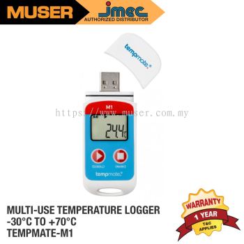tempmate.-M1 - Multi-Use Temperature Data Logger with Automatic PDF Analysis [Delivery: 3-5 days]
