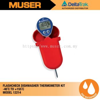 12214 FlashCheck Waterproof Dishwasher Thermometer Kit | DeltaTrak by Muser