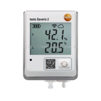 Testo Saveris 2-H2 - WiFi Data Logger with Display and Connectable Temperature and Humidity Probe [Delivery: 3-5 days subject to availability]