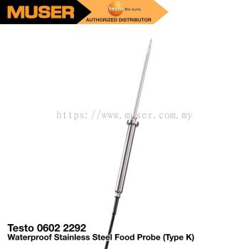 Testo 0602 2292 | Waterproof Stainless Steel Food Probe (TC type K)