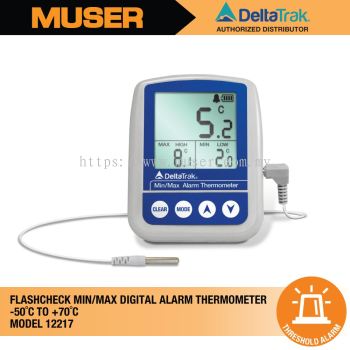 DeltaTrak 12217 FlashCheck Min-Max Alarm Digital Thermometer