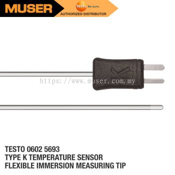 Testo 0602 5693 Flexible Immersion Measuring Tip Probe