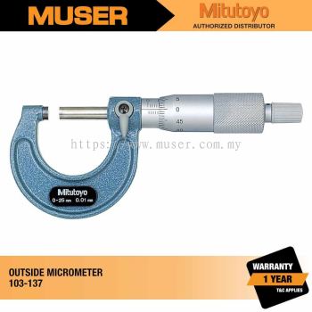 103-137 Outside Micrometer 0-25 mm | Mitutoyo by Muser