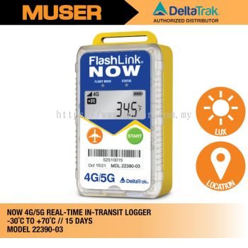 22390-03 FlashLink NOW 4G/5G Real-Time In-Transit Logger | DeltaTrak by Muser
