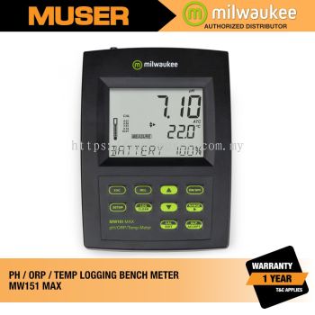 MW151 MAX pH/ORP/Temp Logging Bench Meter | Milwaukee by Muser