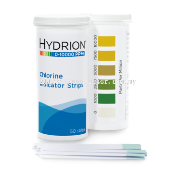 CH-10,000 Hydrion 0-10000 Chlorine Test Strip | Micro Essential by Muser