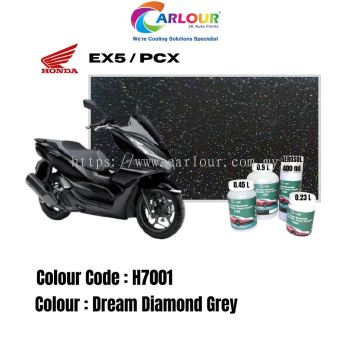 Motor Honda EX5 / PCX [H7001] Dream Diamond Grey [2 Layer Coat] 2K Original Basecoat Paint Colour CARLOUR