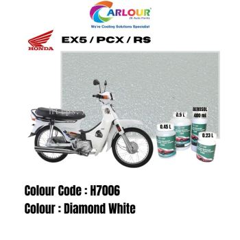 Motor Honda EX5 / PCX / RS [H7006] Diamond White [2 Layer Coat] 2K Original Basecoat Paint Colour CARLOUR