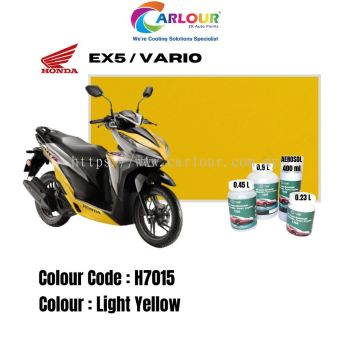 Motor Honda EX5 / VARIO [H7015] Light Yellow Solid 2K Original Basecoat Paint Colour CARLOUR