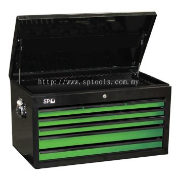 SP TOOLS SUMO SERIES TOOL BOX - 7 DRAWER - BLACK/GREEN DRAWERS SP40122