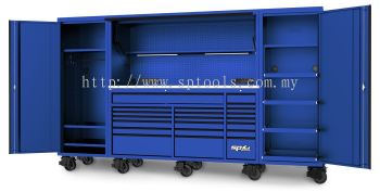 SP TOOLS 128" USA SUMO SERIES COMPLETE WORKSTATION - BLUE/BLACK SP44890BL