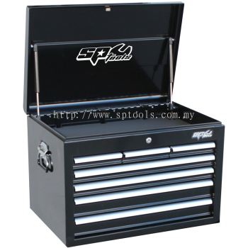 Custom Series Tool Box - 7 Drawer - Deep - Black/Chrome | SP40102