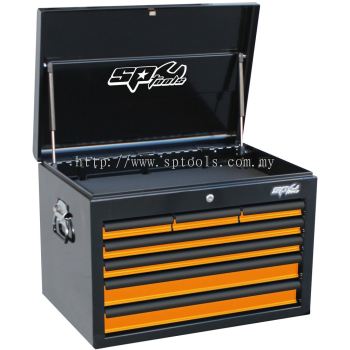 SP TOOLS CUSTOM SERIES TOOL BOX - 7 DRAWER - DEEP - ORANGE/BLACK SP40102OR