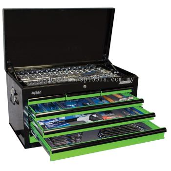 SP TOOLS SUMO CUSTOM SERIES TOOL KIT - 406PC - METRIC/SAE - BLACK/GREEN SP50172