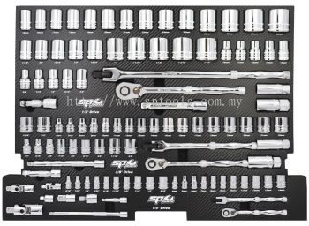 SP TOOLS FOAM TRAY - PREMIUM METRIC/SAE - 105PC - SOCKETS & ACCESSORIES INCLUDED SP50006M