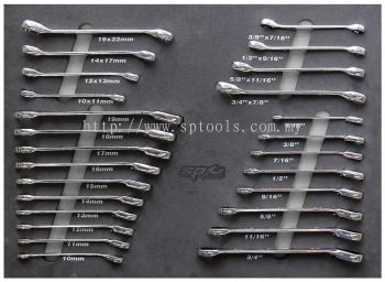 SP TOOLS FOAM TRAY - METRIC/SAE - 26PC - SPANNERS INCLUDED