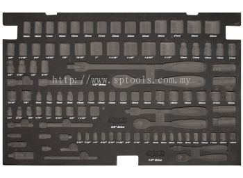 SP TOOLS EVA FOAM TOOL STORAGE (103PC METRIC/SAE) - SOCKETS SP50905