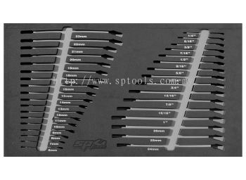 SP TOOLS EVA FOAM TOOL STORAGE (34PC METRIC/SAE) - SPANNERS SP50918