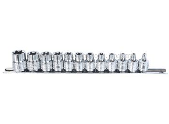 SP TOOLS 3/8"DR SOCKET RAIL SET - 12PC - E-TORX SP20550