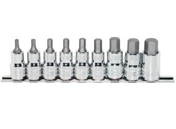 SP TOOLS 1/2"DR INHEX SOCKET RAIL SET - 9PC - SAE SP20563