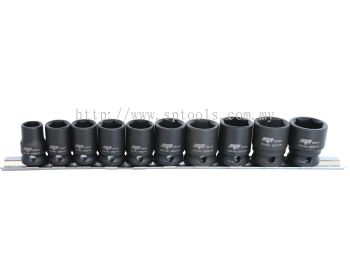 SP TOOLS 3/8"DR IMPACT SOCKET RAIL SET - 6PT METRIC - 10PC SP20250