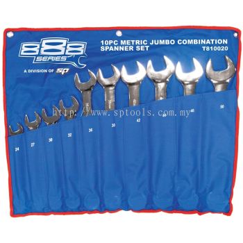 SP TOOLS COMBINATION ROE SPANNER SET - JUMBO - METRIC - 10PC T810020