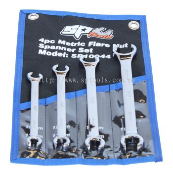 SP TOOLS FLARE NUT SPANNER SET - METRIC - 4PC SP10044