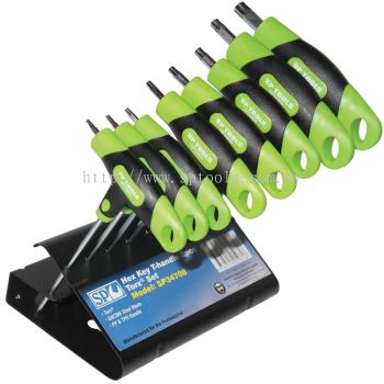 SP TOOLS T-HANDLE HEX KEY SET - TORX - 8PC SP34708