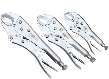 SP TOOLS LOCKING PLIER SET - CURVED JAW - 3PC T832921