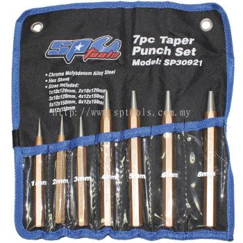 SP TOOLS TAPER PUNCH SET - 7PC SP30921