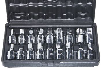 SP TOOLS OIL DRAIN PLUG KEY SET - 3/8"DR - 18PC SP20215