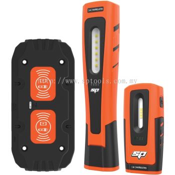 SP TOOLS WORK LIGHT/FLASHLIGHT - SMD LED - WIRELESS CHARGE - TWIN PACK SP81499