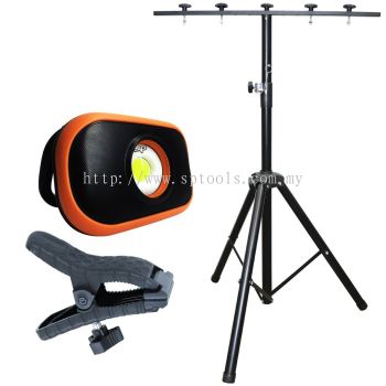 SP TOOLS FLOOD LIGHT - MINI COB LED - OPTICAL LENS - INCLUDES TRIPOD SP81485