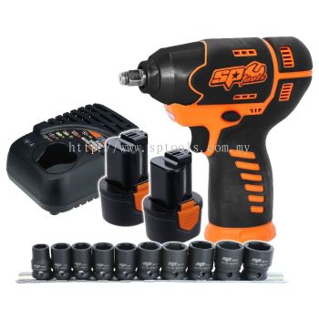 SP TOOLS 12V 3/8"DR MINI IMPACT WRENCH KIT - 2.0AH SP81114