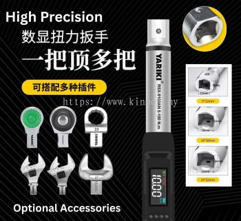 YARIKI Digital Torque Wrench   High Precision - Interchangeable Head - Kim Ban Hin Trading Sdn Bhd