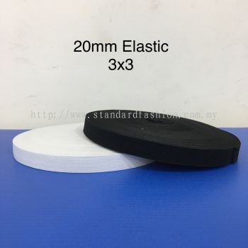 20mm Elastic 3x3