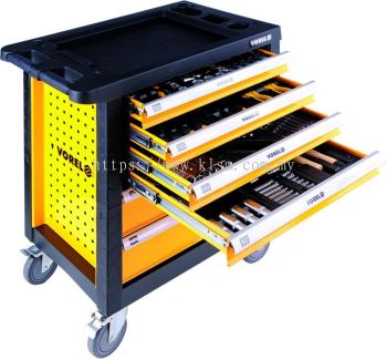 6 DRAWERS TOOL TROLLEY WITH 177PCS TOOLS