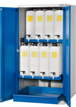 GARANT OIL CABINET WITH PLASTIC CONTAINERS