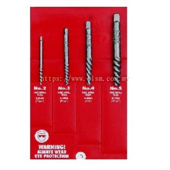 KENNEDY SCREW EXTRACTOR SET-4PCS KEN0751140K