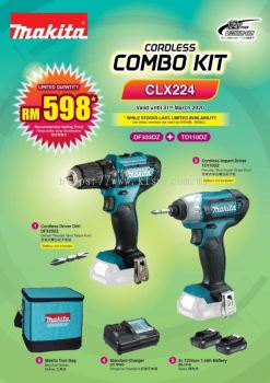 MAKITA CLX224 (DF333DZ + TD110DZ) PROMOTION 31 MAR 2020