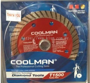 COOLMAN T1500 4" DIAMOND BLADE