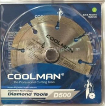 COOLMAN D500 4" DIAMOND WHEEL BLADE