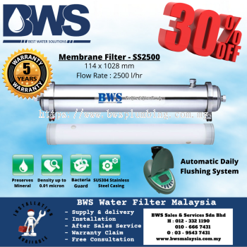 BWS Membrane Outdoor Water Filter SS2500