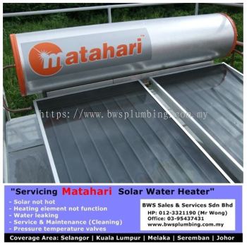 Matahari Solar Water Heater Supply and installation