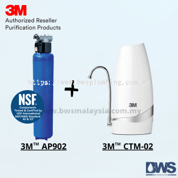 3M AP902 Outdoor Water Filter Package with 3M CTM-02 Indoor Drinking Water Filter