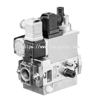 MB-D(LE) 407-412 B07: GasMultiBloc®, Control and safety combination, One-stage mode, Integrated bypa