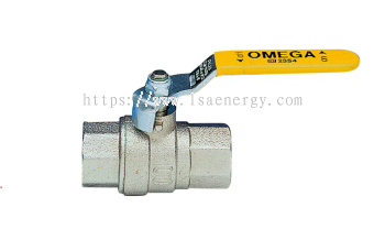 S.0271 Full Bore Ball Valve For Fuel Gas With Steel Lever, Female/Female, Nickel-Plated.