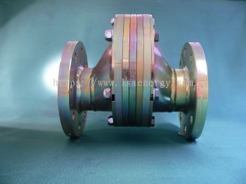 INLINE DETONATION FLAME ARRESTER: ECCENTRIC