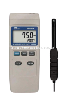 LUTRON HD-3008 Humidity & Dew Point meter + type K thermometer